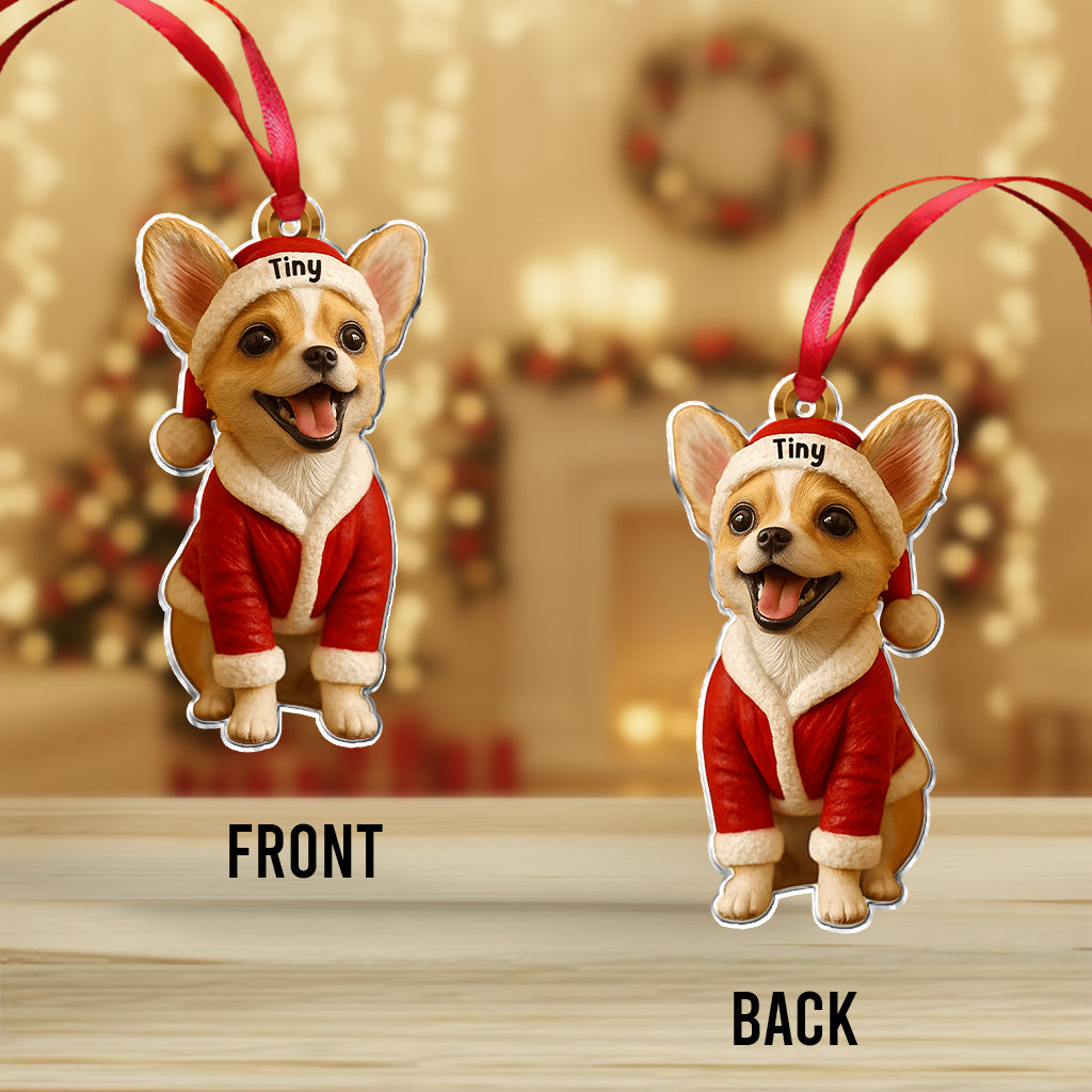 Furry And Bright - Personalized French Bulldog Dog Custom Made 3D Minifigure Ornament