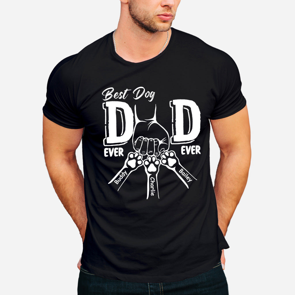 Best Dog Dad Ever - Personalized Dog T-shirt And Hoodie
