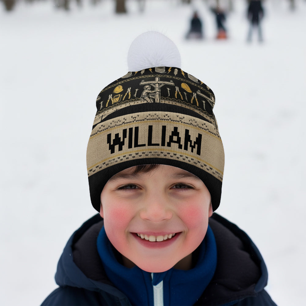 Lineman Life - Personalized Lineman Beanie Hat