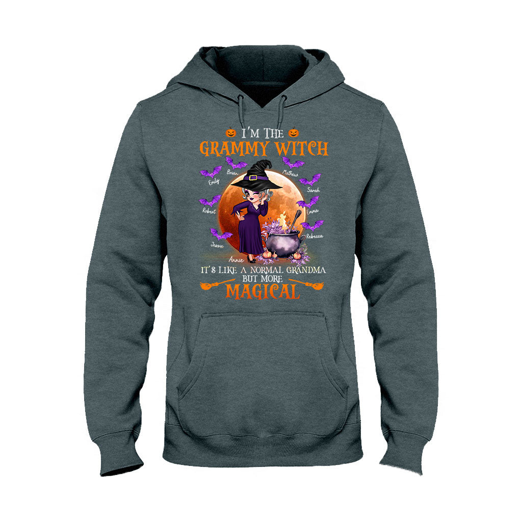 Grandma Witch Like A Normal Grandma But More Magical - Personalized Grandma T-shirt And Hoodie