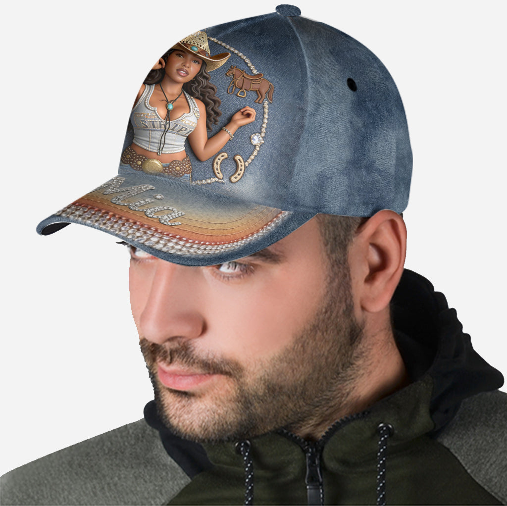 Custom Any Photo - Personalized Cowgirl Classic Cap