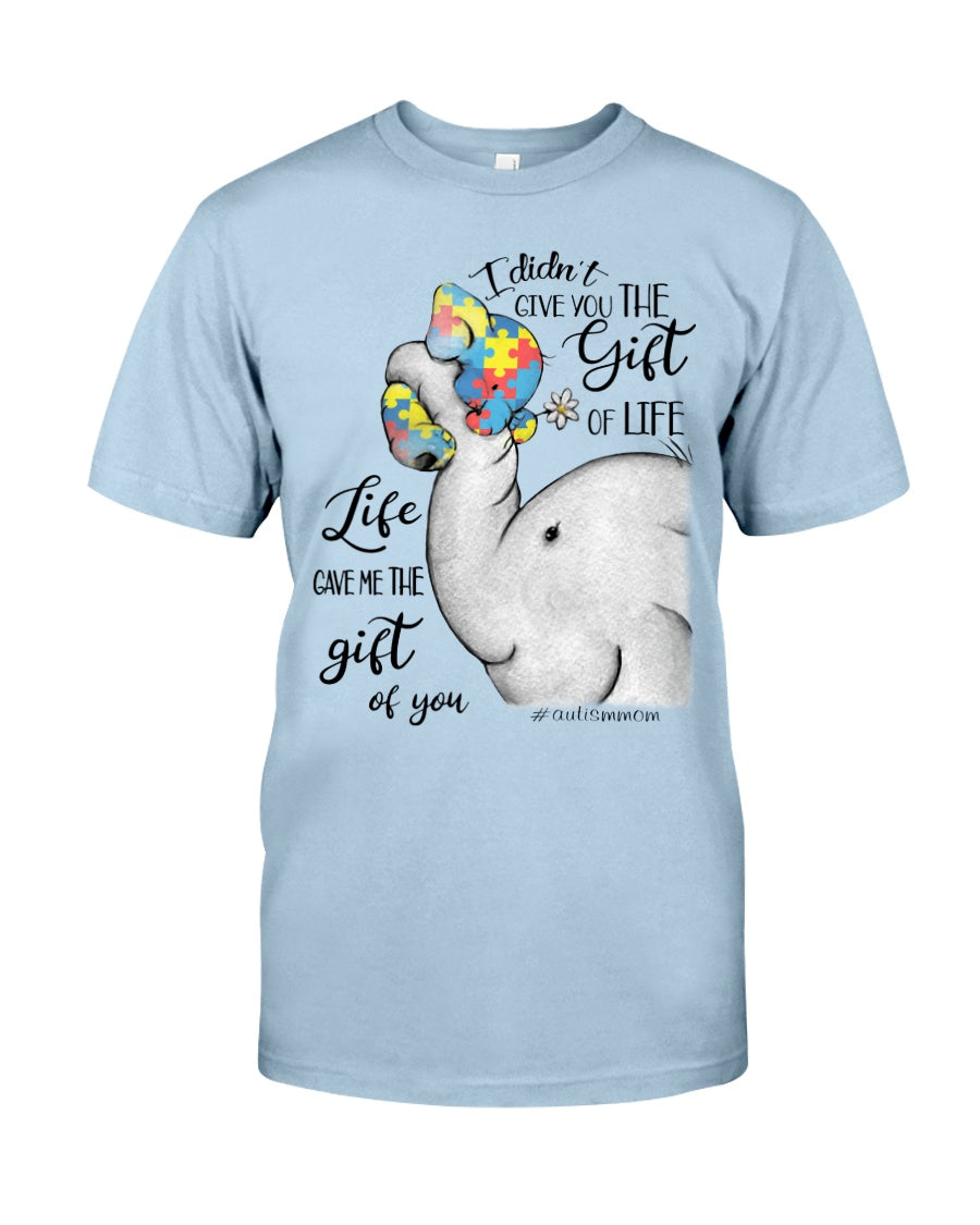 Elephant Life Gave Me The Gift Of You - Autism Awareness T-shirt and Hoodie 0520