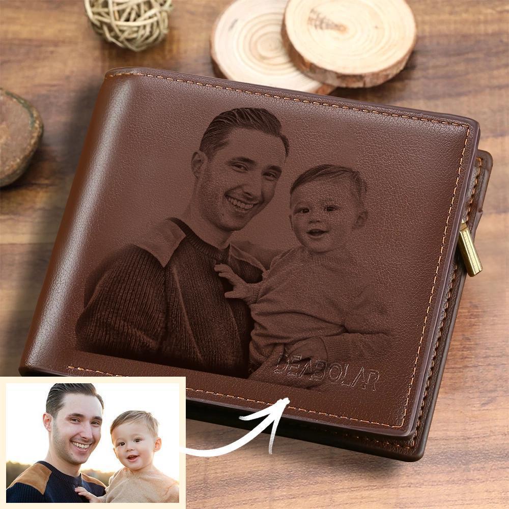 Any Photo And Text - Personalized Photo Bifold Wallet