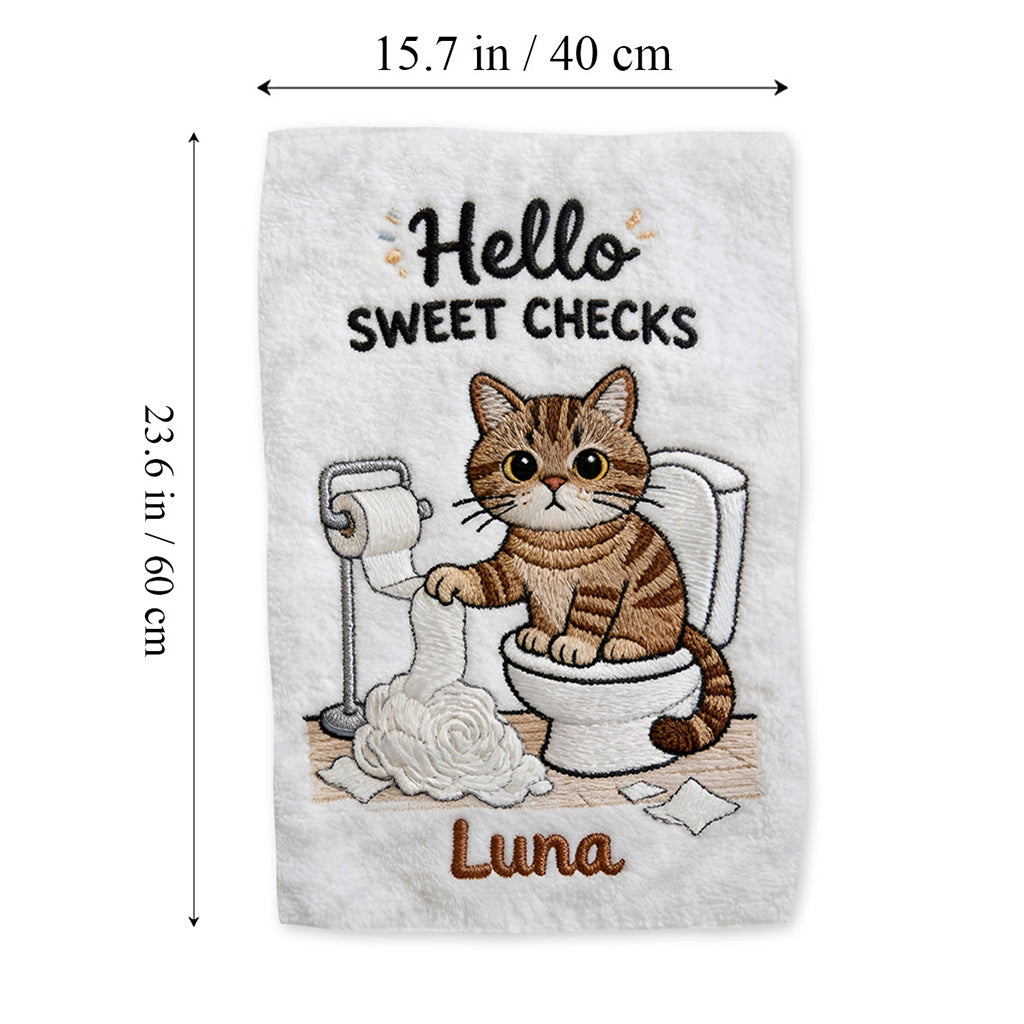 Funny Pet Bathroom Towel - Personalized Cat Towel