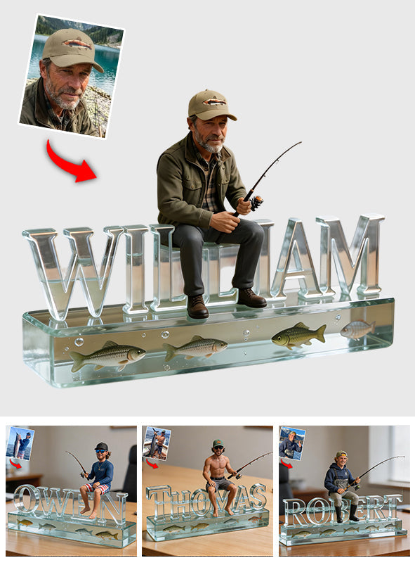 Custom Any Photo - Personalized Fishing Custom Shaped Acrylic Plaque