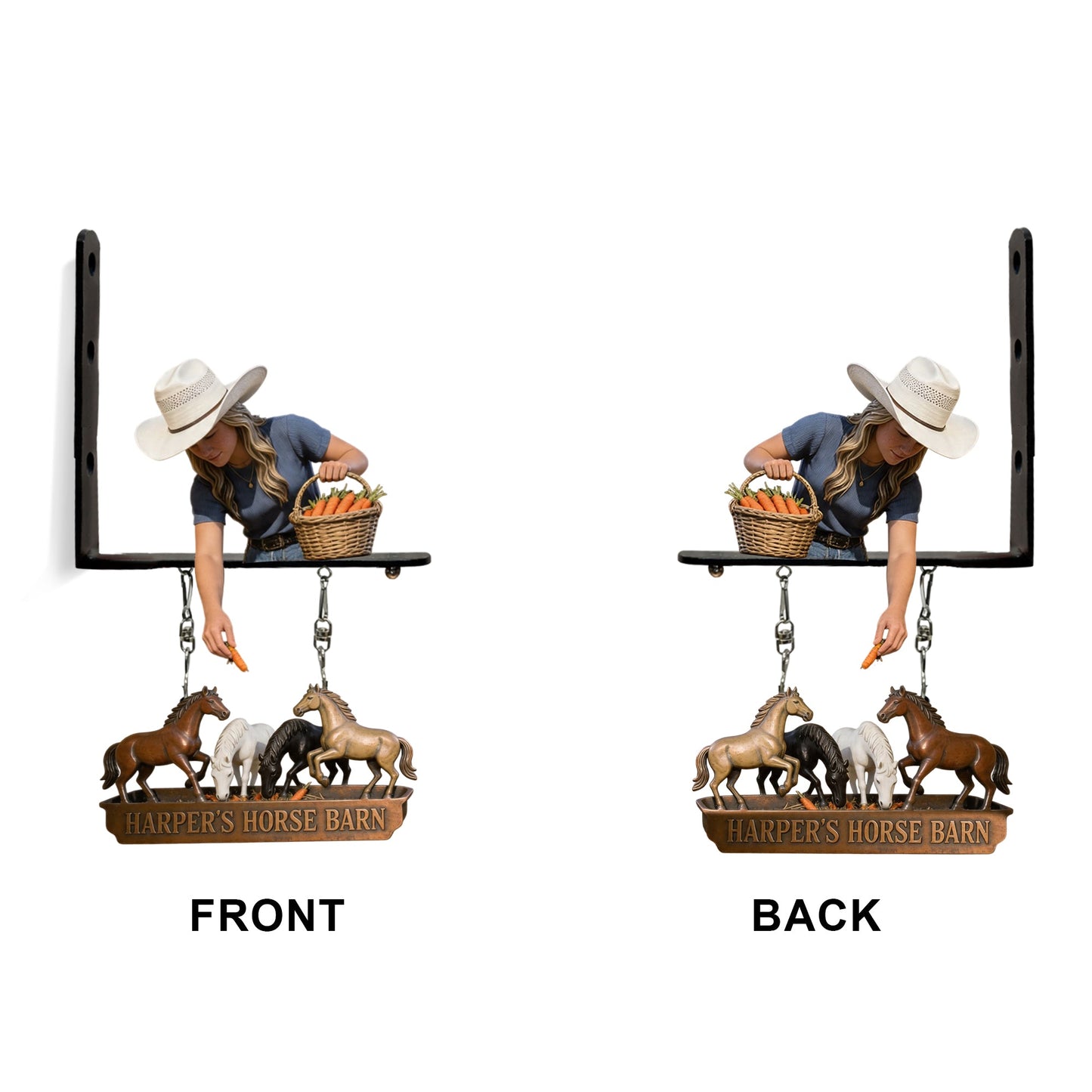 Custom Any Photo - Personalized Horse Wooden Wall Mount Sign