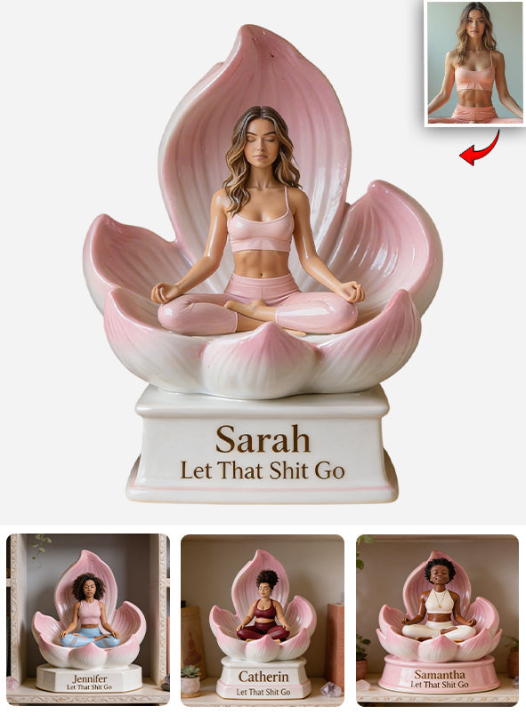Let That Go - Personalized Yoga Custom Shaped Acrylic Plaque