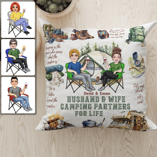 Camping Life - Personalized Camping Throw Pillow