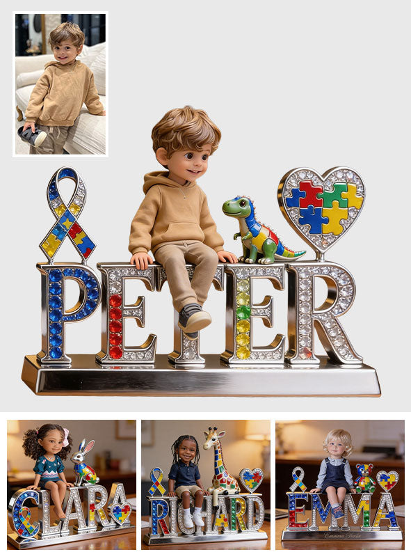 Autism Awareness - Personalized Autism Awareness Custom Shaped Acrylic Plaque