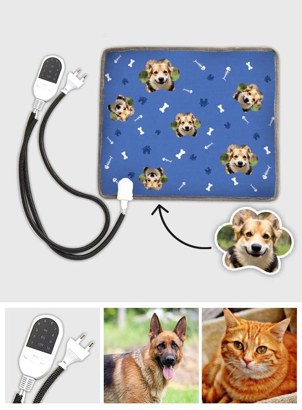Any Pet Photo - Personalized Dog Heating Pad For Pet