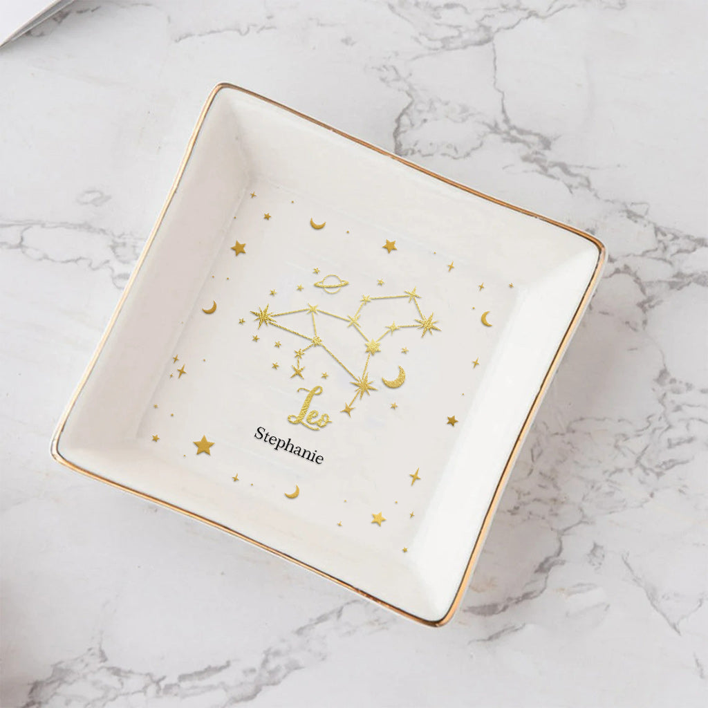 Shine Like A Star - Personalized Horoscope Jewelry Dish