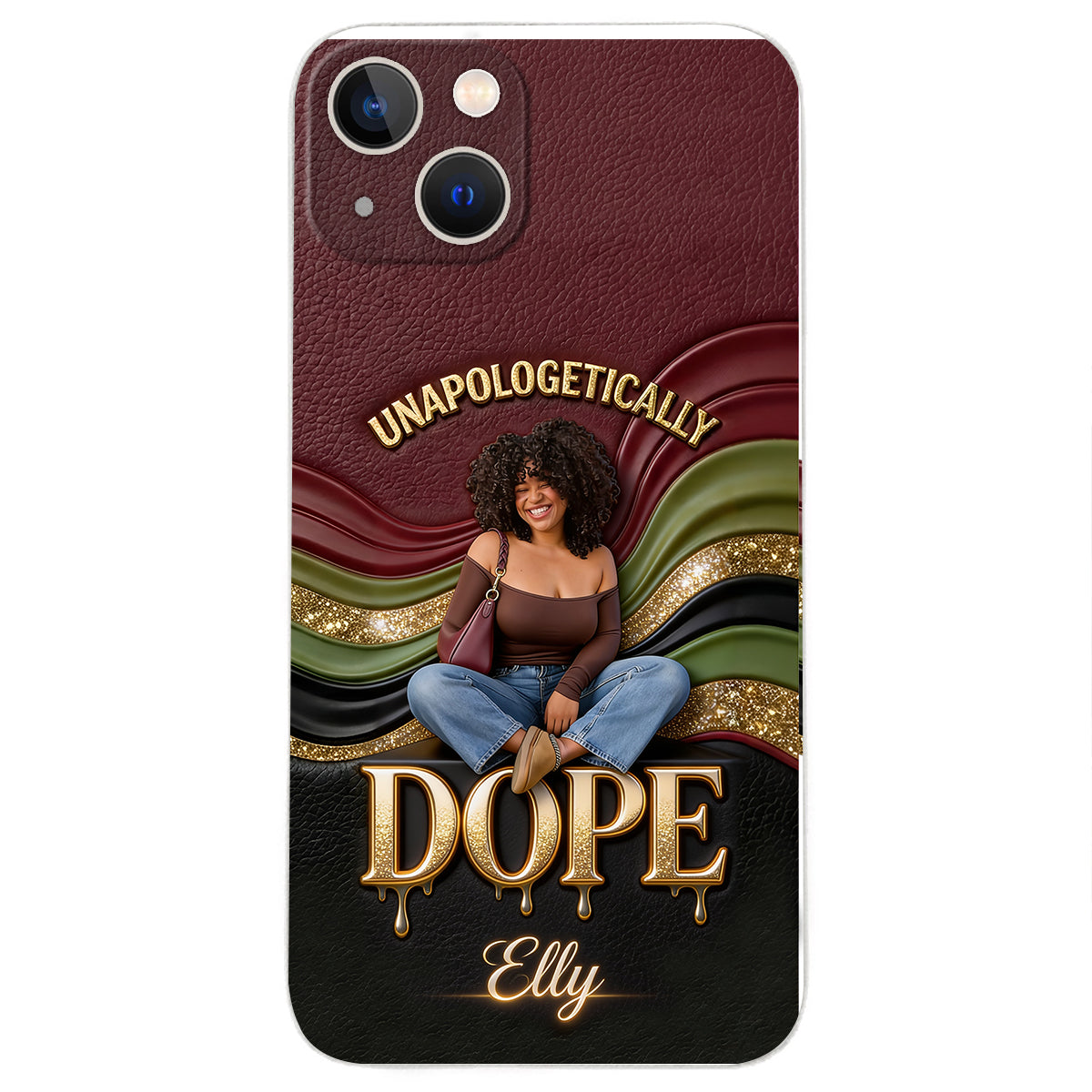 Happy Juneteeth, Black History, Black Pride - Personalized African American 3D Embossed Leather Phone Case
