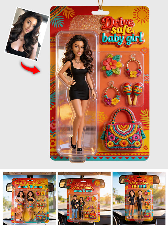 Latina Vibes, Latina Women Gift - Personalized Latina Women Car Ornament