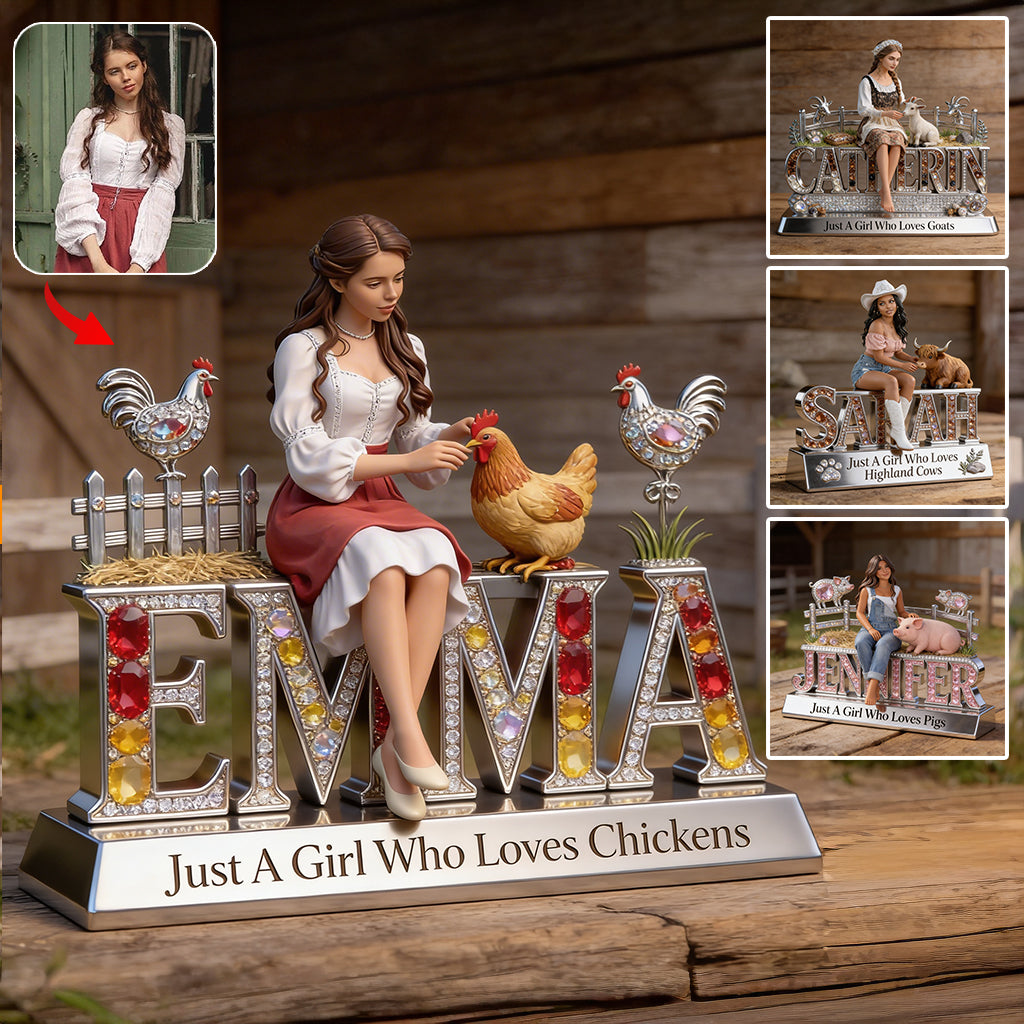 Farm Life - Personalized Farmer Custom Shaped Acrylic Plaque