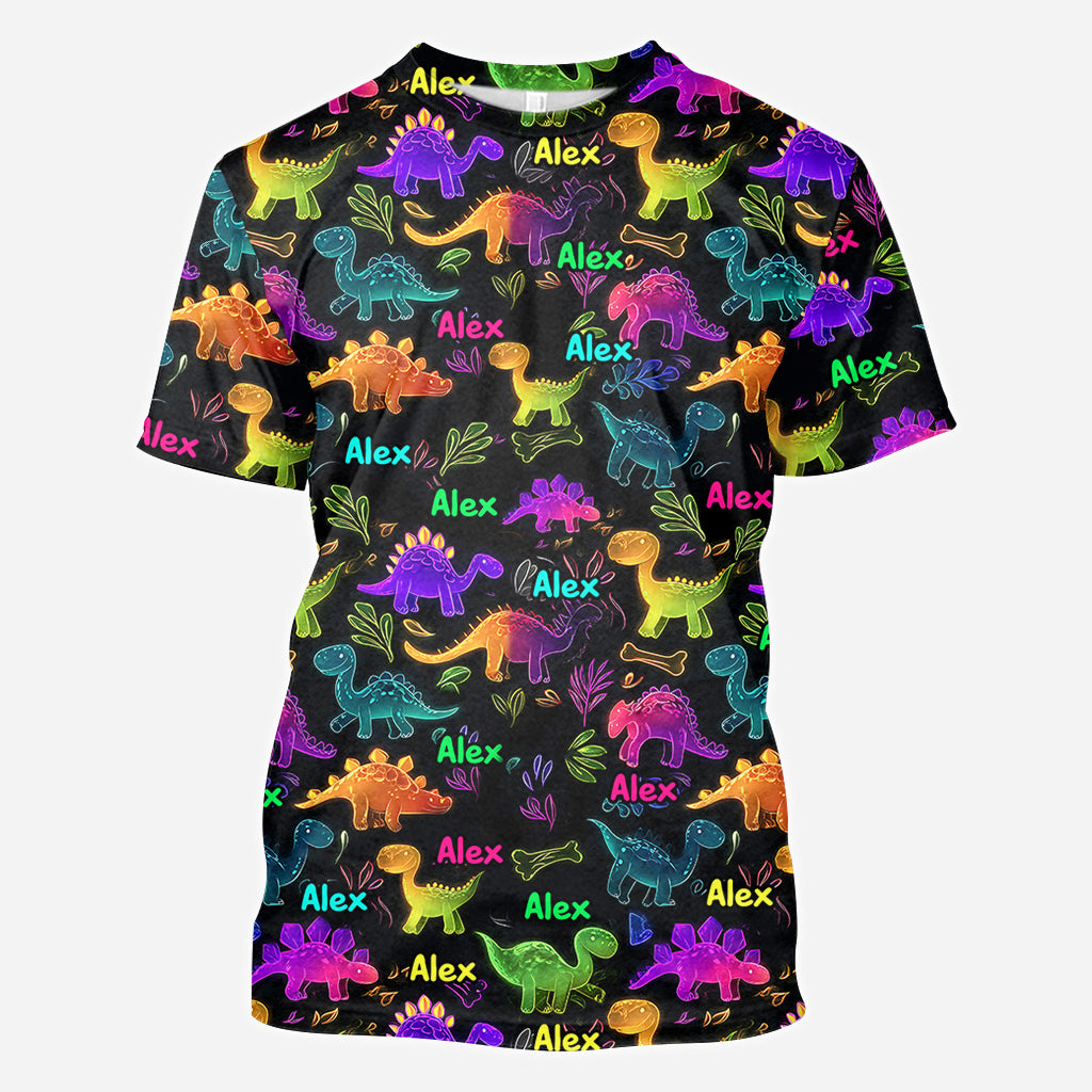 Dinosaur Suitable for Kids to Go Out with Outdoor - Personalized Kid All Over Shirt