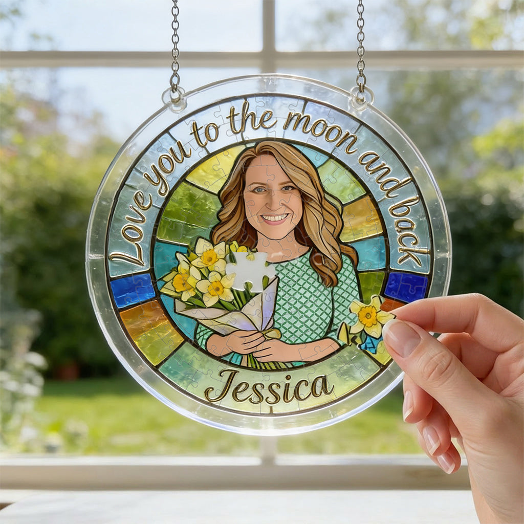 Happy Mother's Day - Personalized Mother Acrylic Puzzle Suncatcher