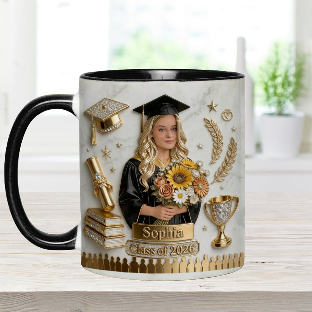 Happy Graduation! - Personalized Graduation Accent Mug