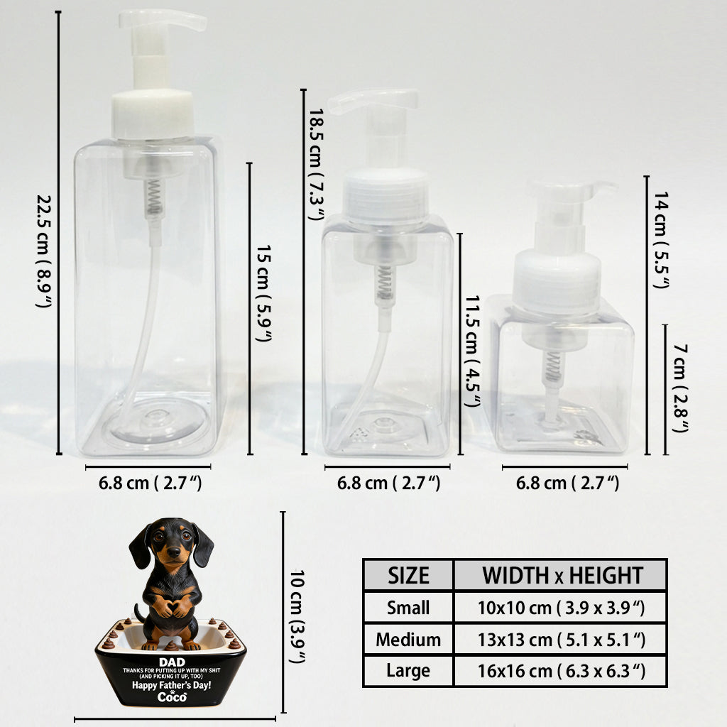 Dog Dad Father's Day Gifts, Thanks Daddy - Personalized Dog Pump Dispenser