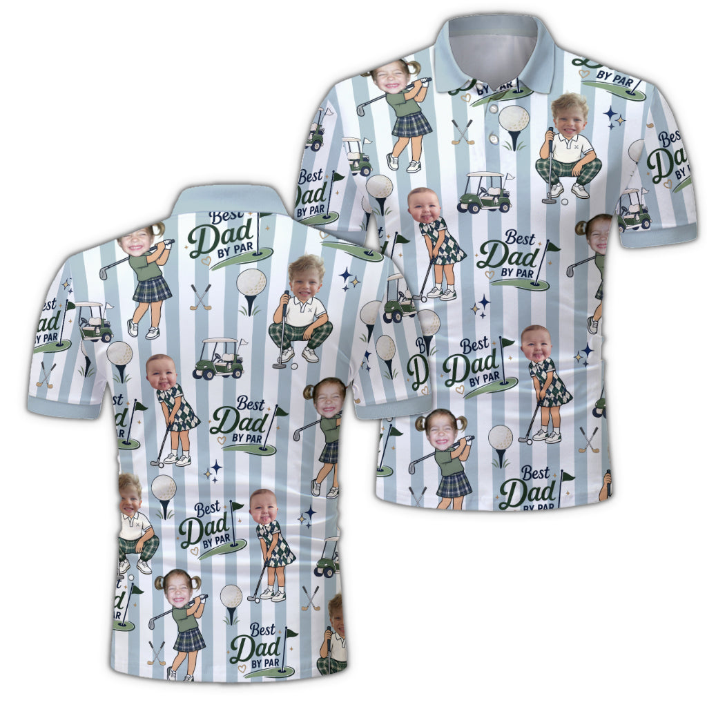 Best Dad By Par - Personalized Golf Polo Shirt