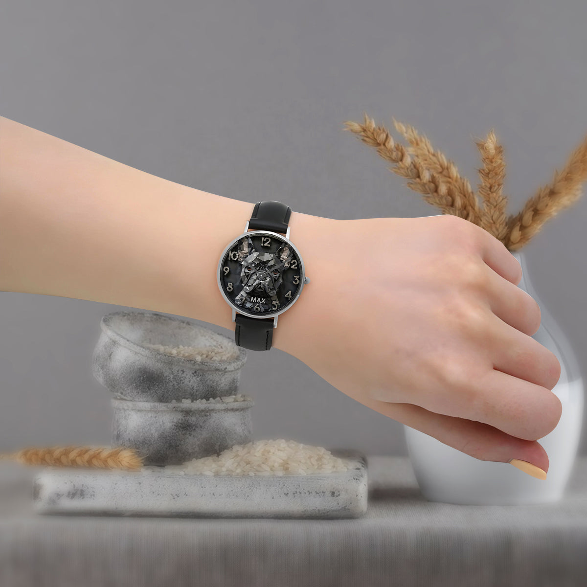 Cool French Bulldog - Personalized French Bulldog Hand Watch