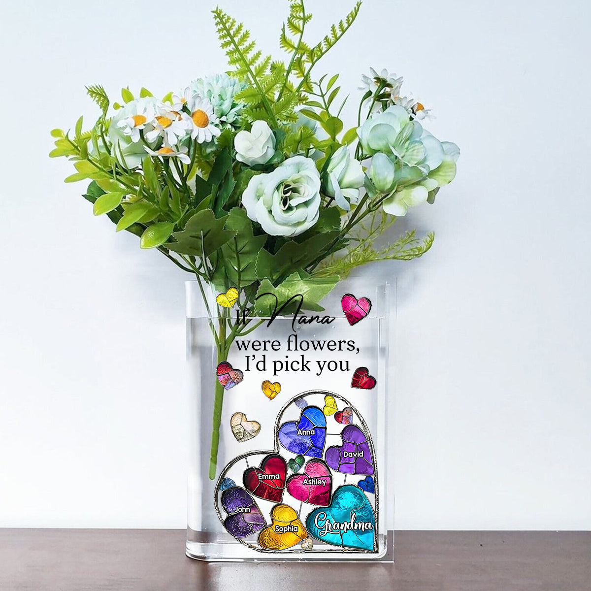 If Nana Were Flowers - Personalized Grandma Book Vase