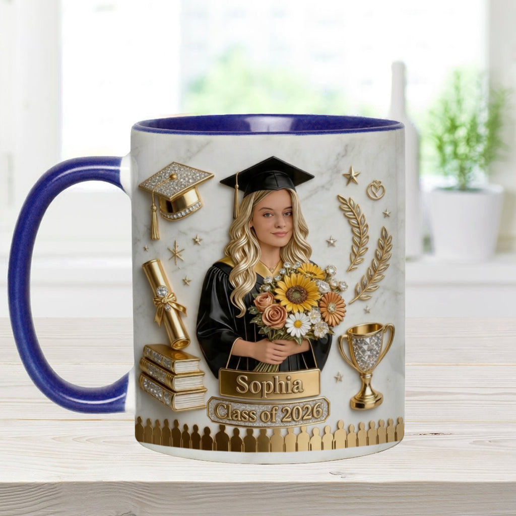 Happy Graduation! - Personalized Graduation Accent Mug