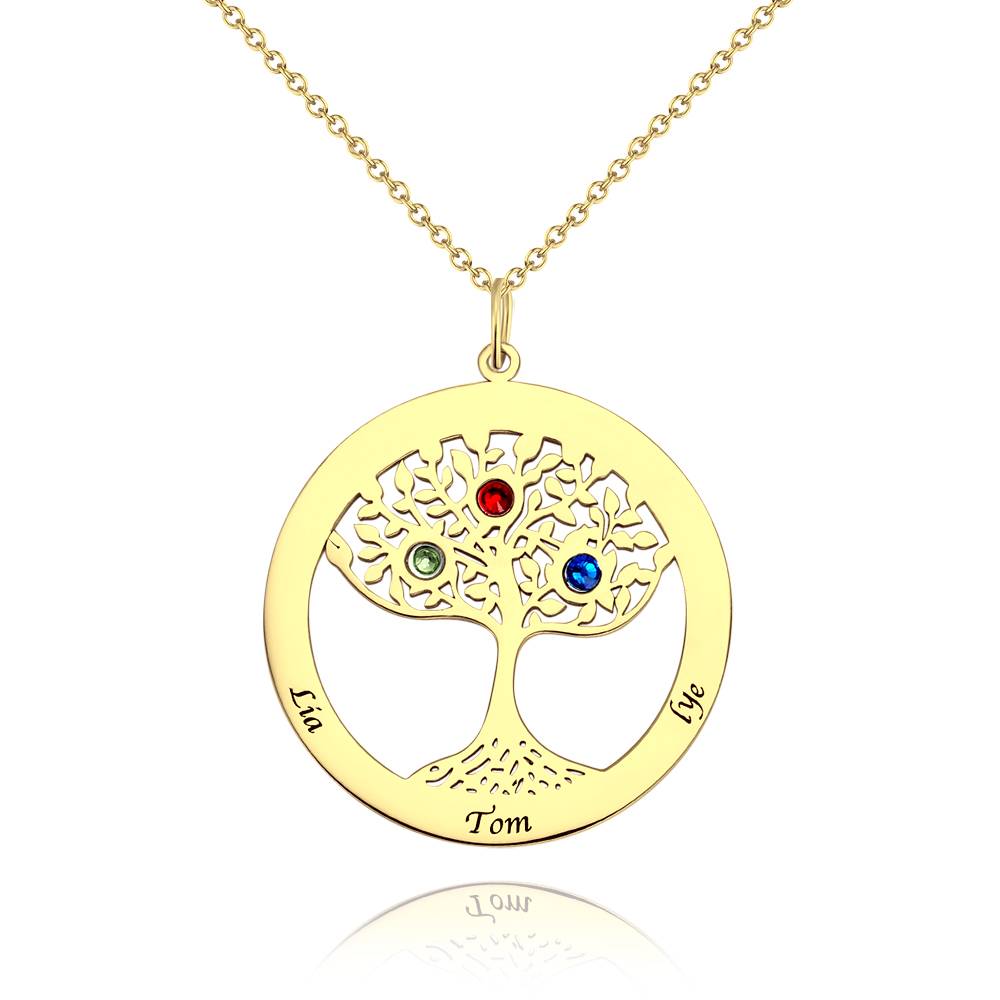 Personalized Family Tree Necklace With Birthstone