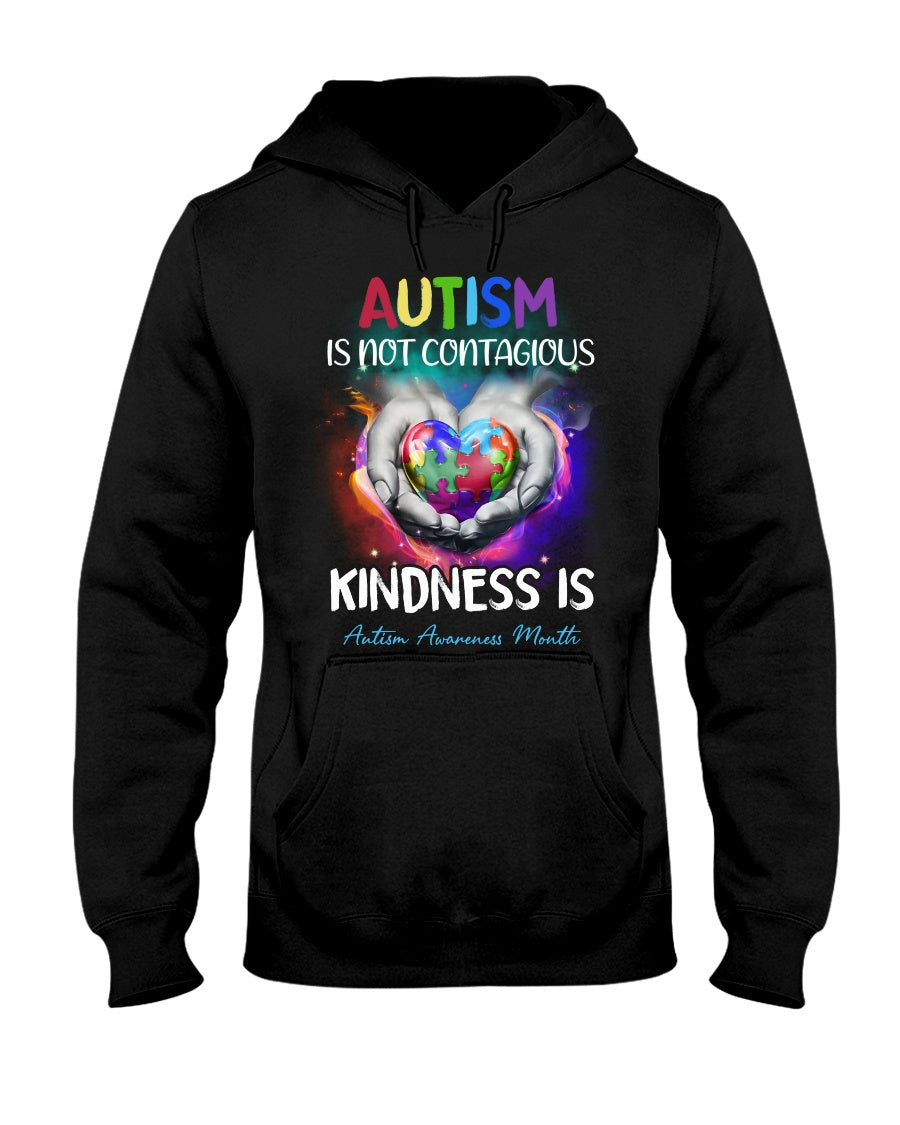 Autism Is Not Contagious - Autism Awareness T-shirt and Hoodie 0921