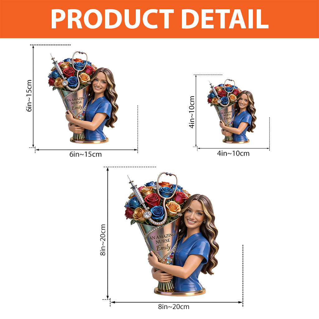 Custom Any Photo Appreciation Gift - Personalized Nurse Custom Shaped Acrylic Plaque