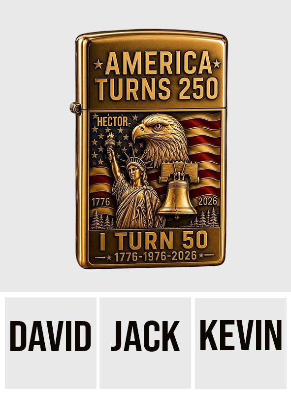 250 Anniversary - Personalized Birthday Lighter