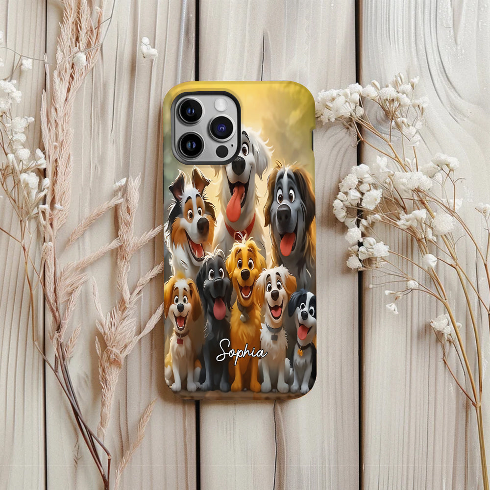 Just A Girl Who Loves Dogs - Personalized Dog Full Print Phone Case