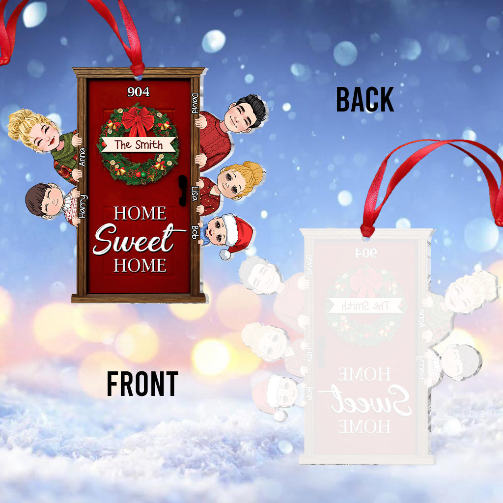 Home Sweet Home - Personalized Family Ornament