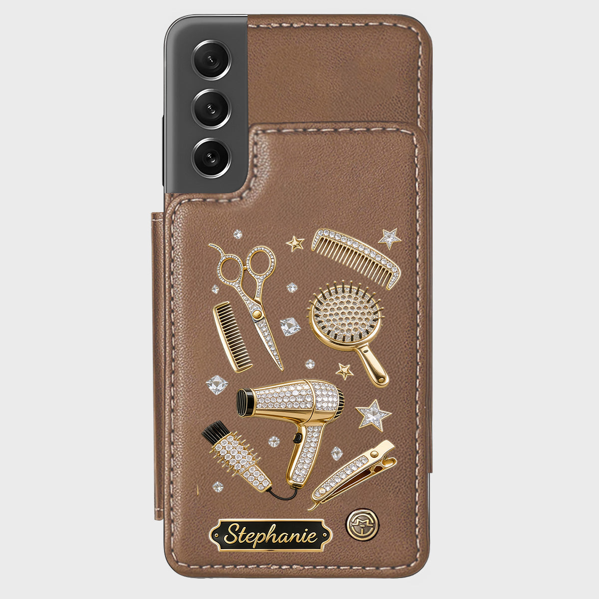 Hairdresser Scissors Salon Decor - Personalized Hairdresser Wallet Phone Case