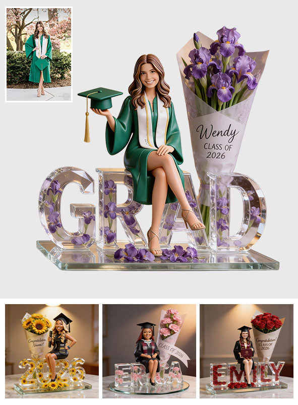 Custom Any Photo - Personalized Graduation Custom Shaped Acrylic Plaque