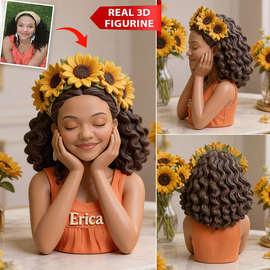Any Flower Unique Gift - Personalized Self Love Premium 3D Figurine