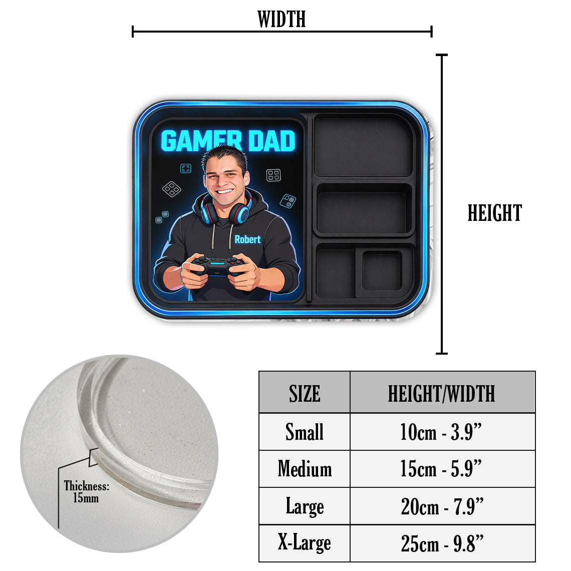 Gamer Dad - Personalized Father Catch-All Tray