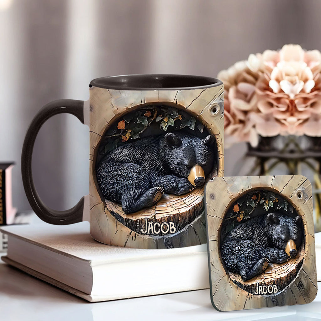Black Bear - Personalized Hunting Accent Mug