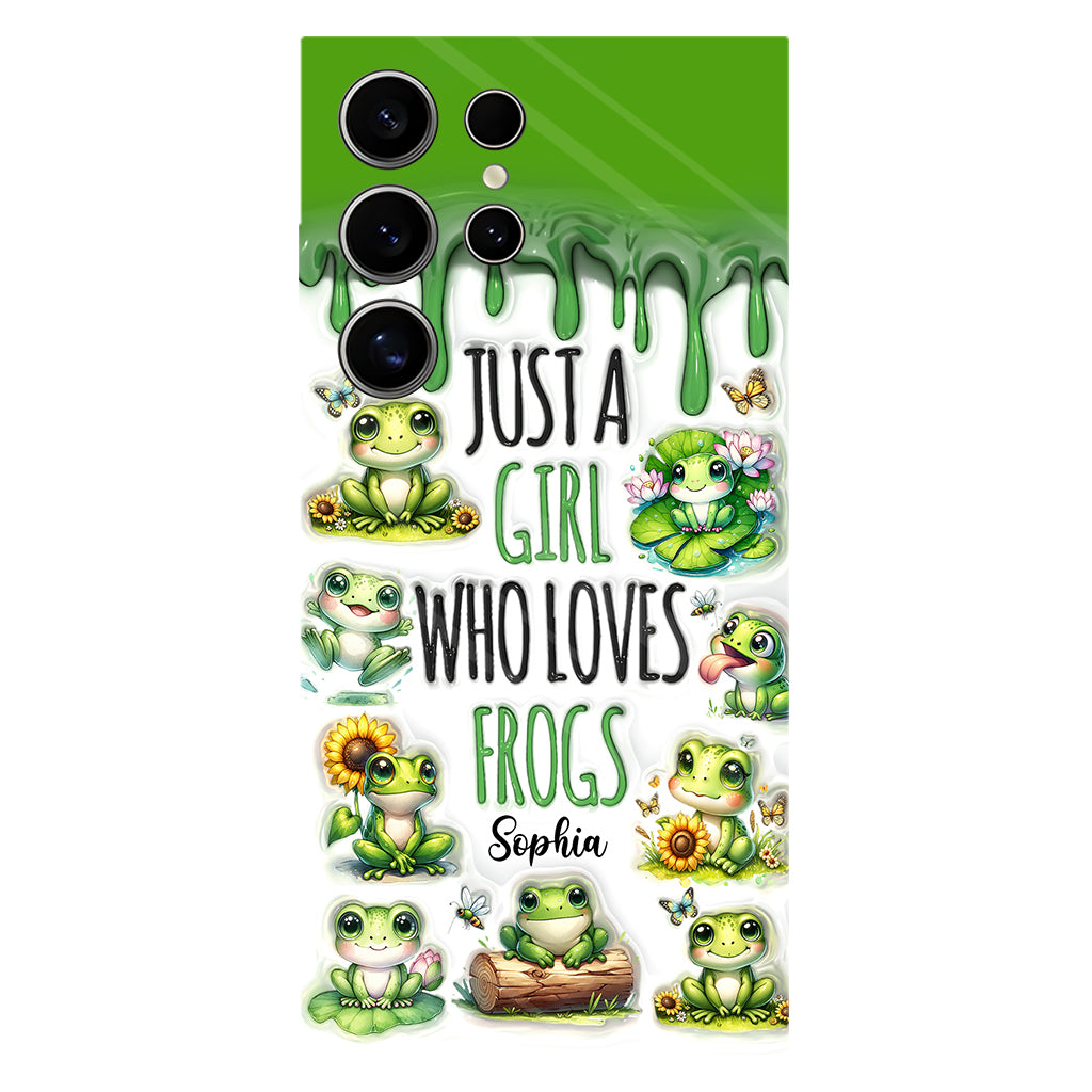 Just A Girl Who Loves Frogs - Personalized Frog Full Print Phone Case