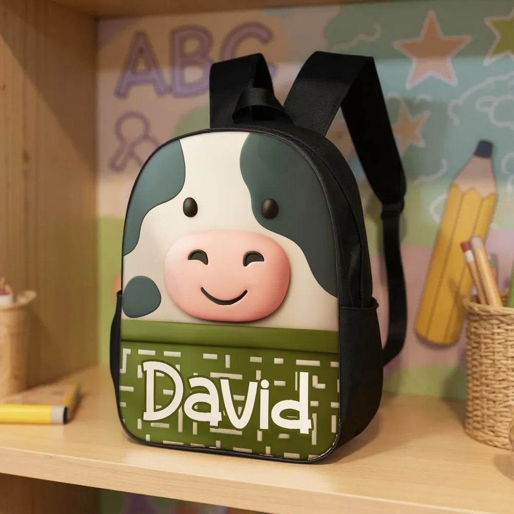 Customized Kids School Backpack with Name & Unique Design – Creative Back-to-School Gift for Son or Grandkid