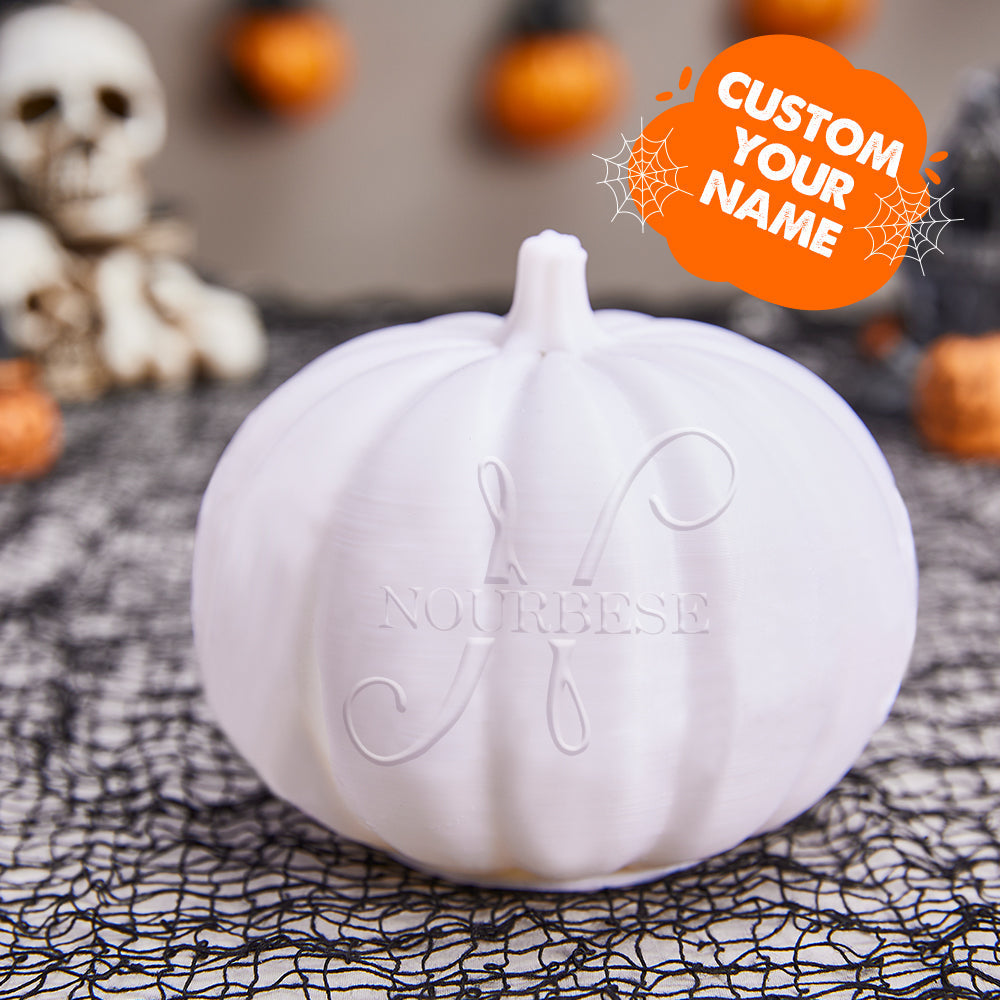 Any Name Pumpkin - Personalized Halloween Photo Crystal Plaque