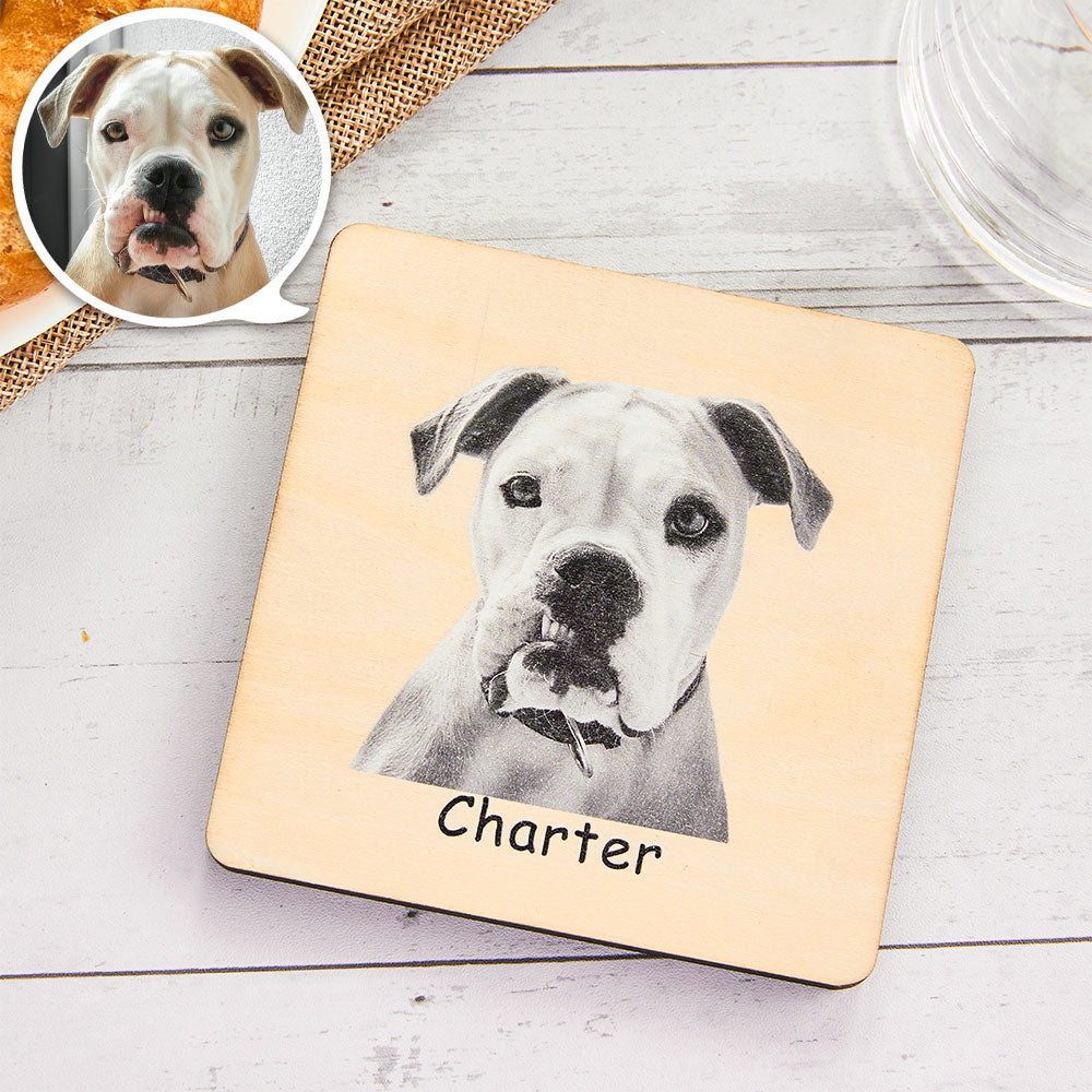 Any Photo - Personalized Wooden Coaster