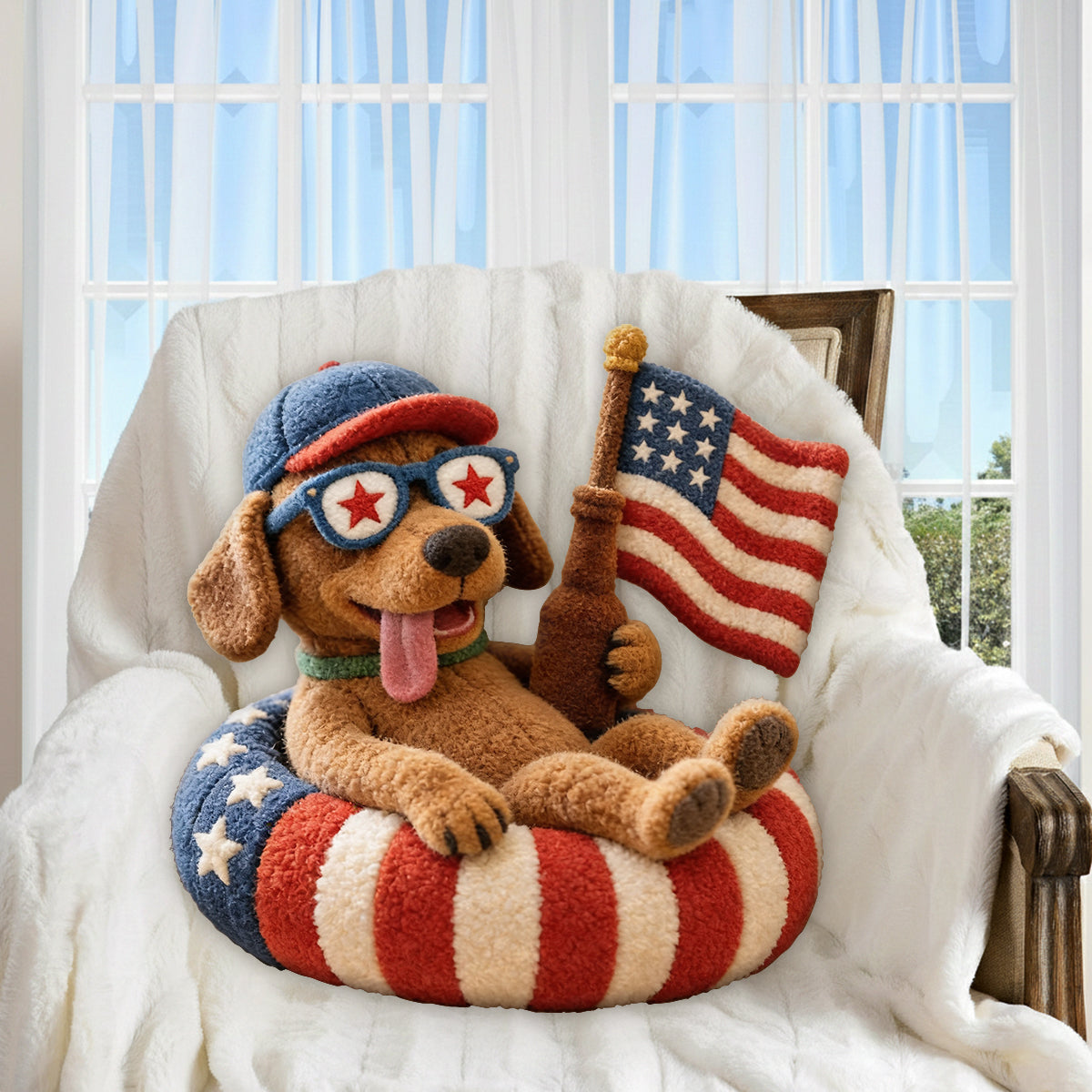 Gift for Pet Lovers - Personalized Dog Premium Faux Fur Pillow