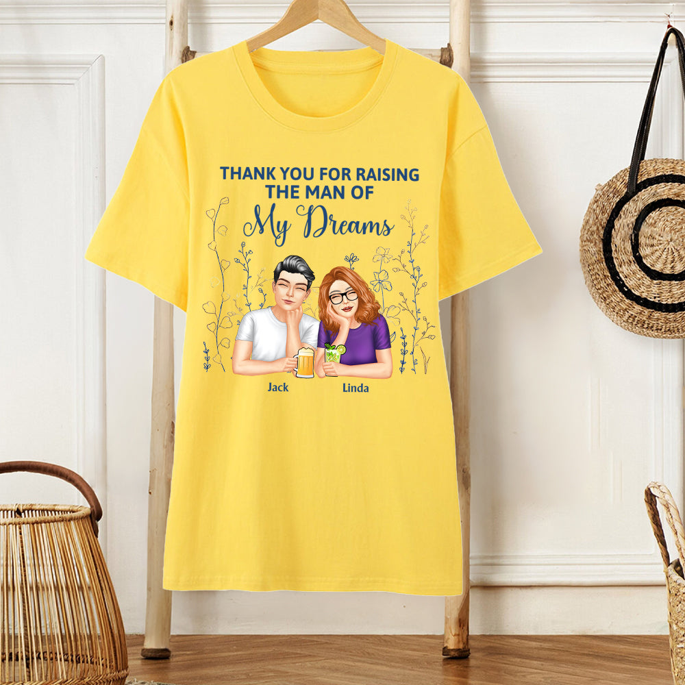 Thank You for Raising Me – Personalized Ceramic Jewelry Dish for Mother with Custom Names, Perfect Gift for Mother’s Day, Birthdays, or Special Occasions