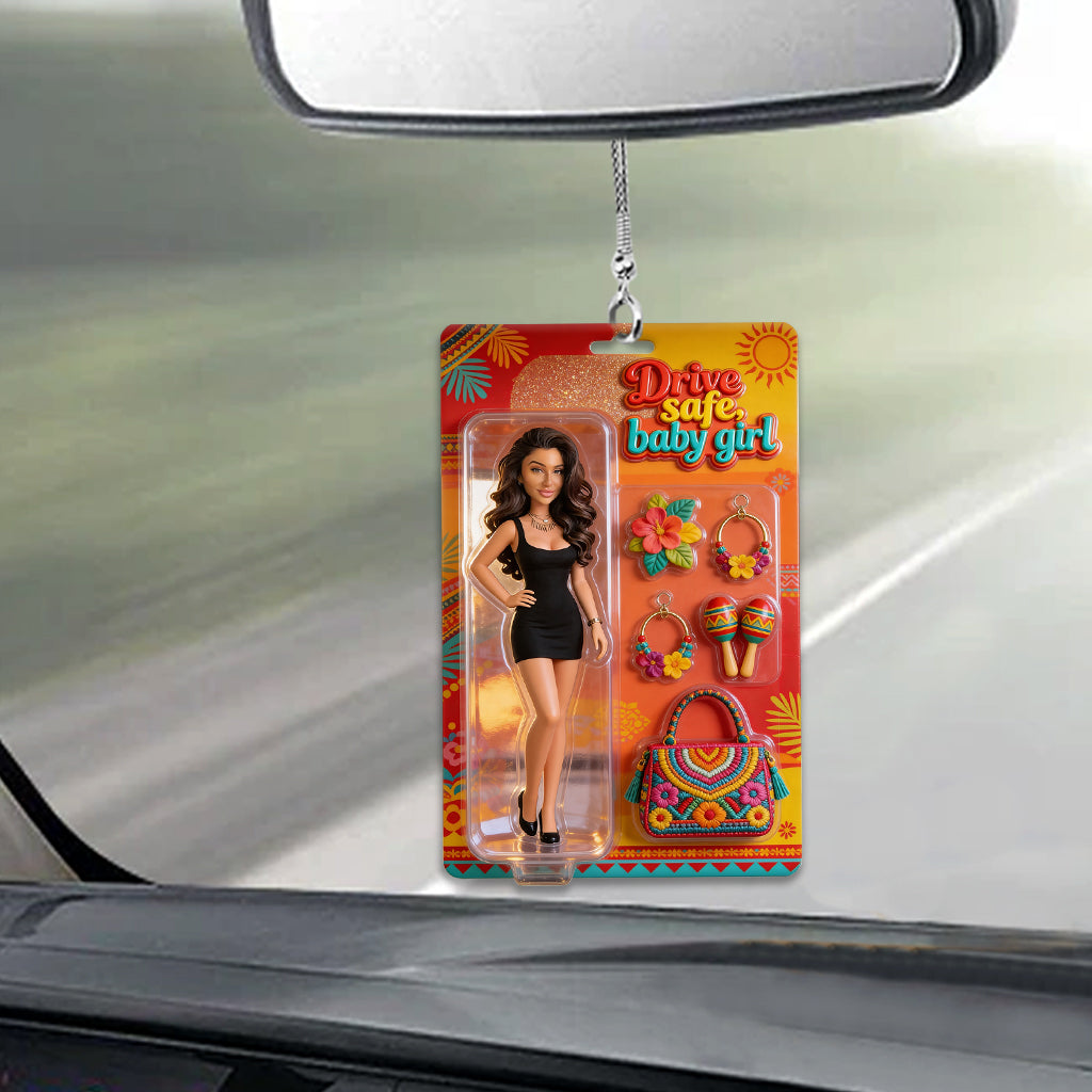 Latina Vibes, Latina Women Gift - Personalized Latina Women Car Ornament