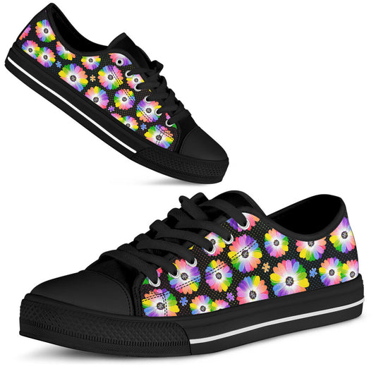 Autism Colorful Daisy Autism Awareness Low Top Shoes 0622