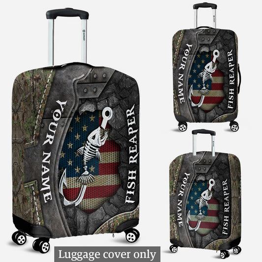Fish Reaper - Personalized Fishing Luggage Cover