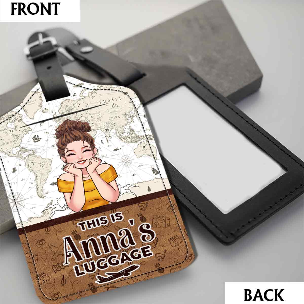 This Is My Luggage - Personalized Travelling Leather Luggage Tag