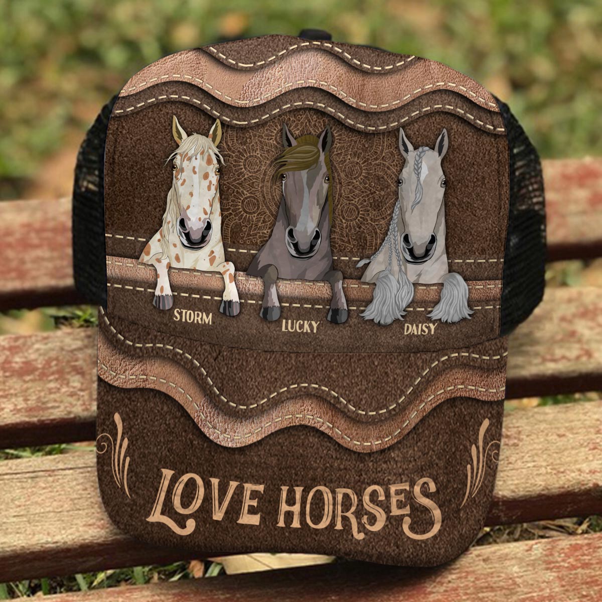 Love Horses - Personalized Horse Trucker Hat