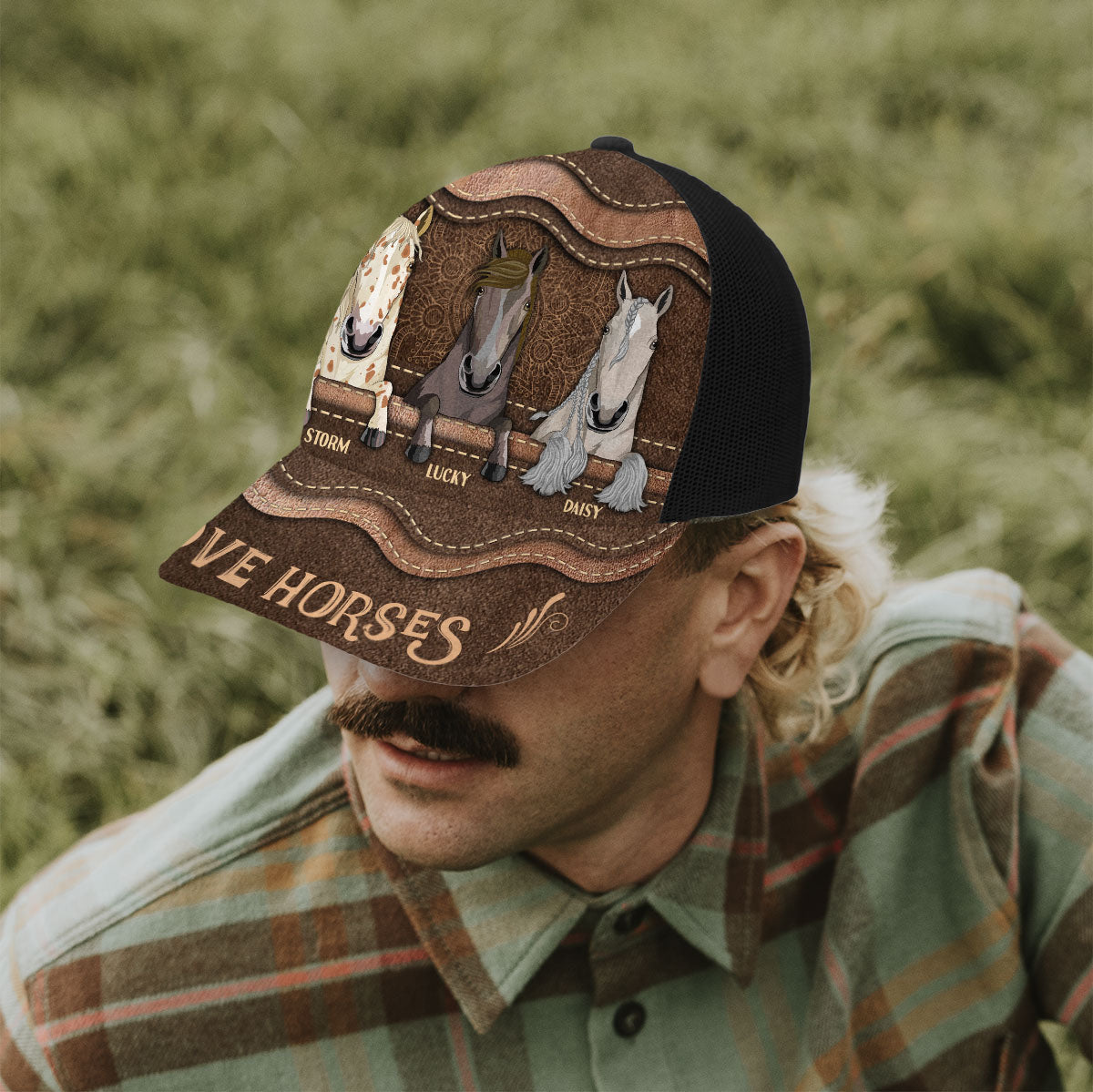 Love Horses - Personalized Horse Trucker Hat