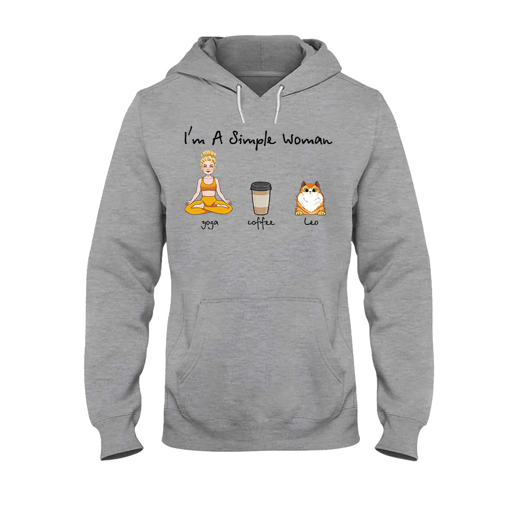I'm A Simple Woman - Personalized Yoga T-shirt And Hoodie
